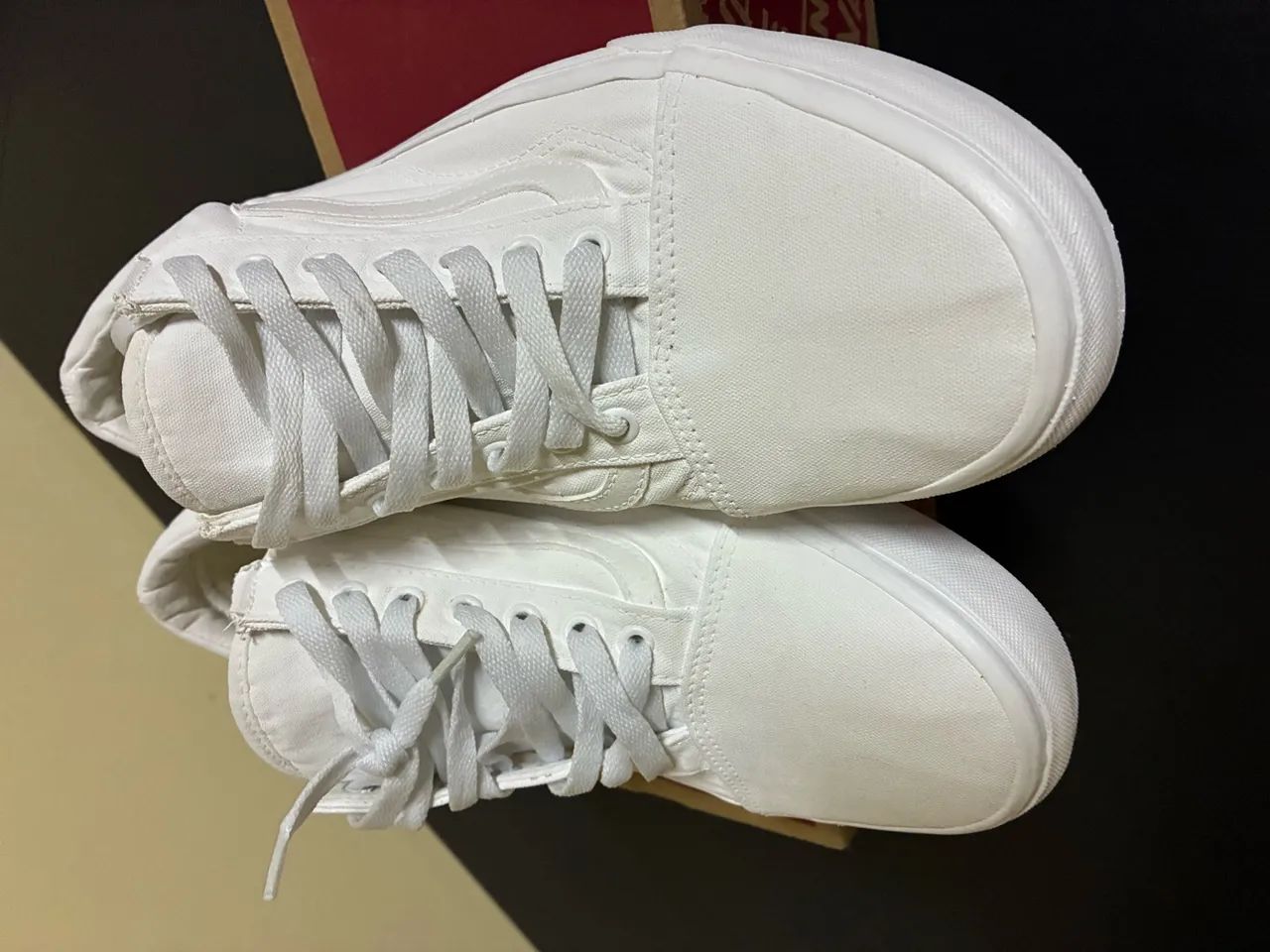 Tênis 42 Vans Old Skool True White - Foto 3