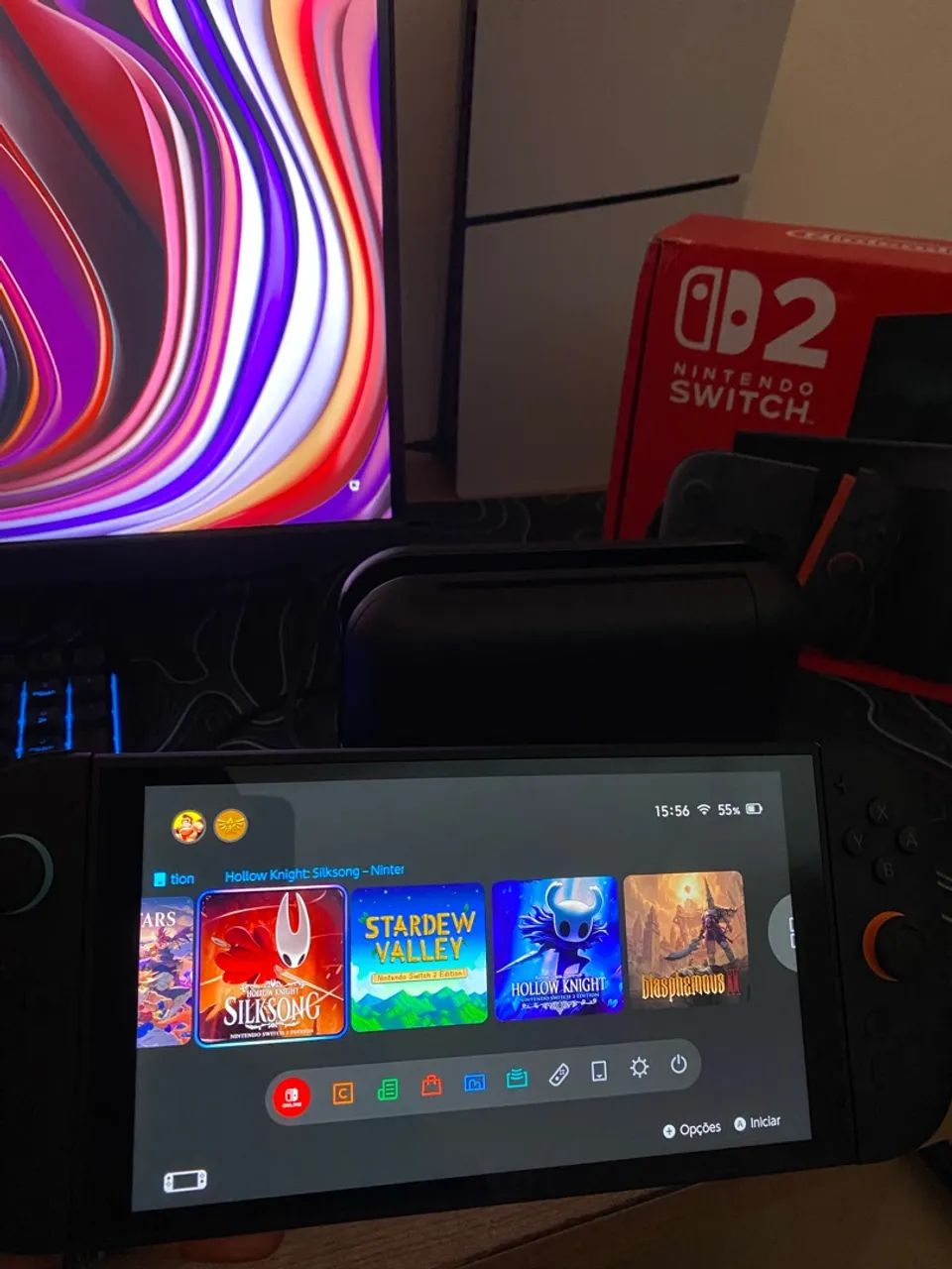Nintendo Switch 2 Usado + Jogos - Foto 2