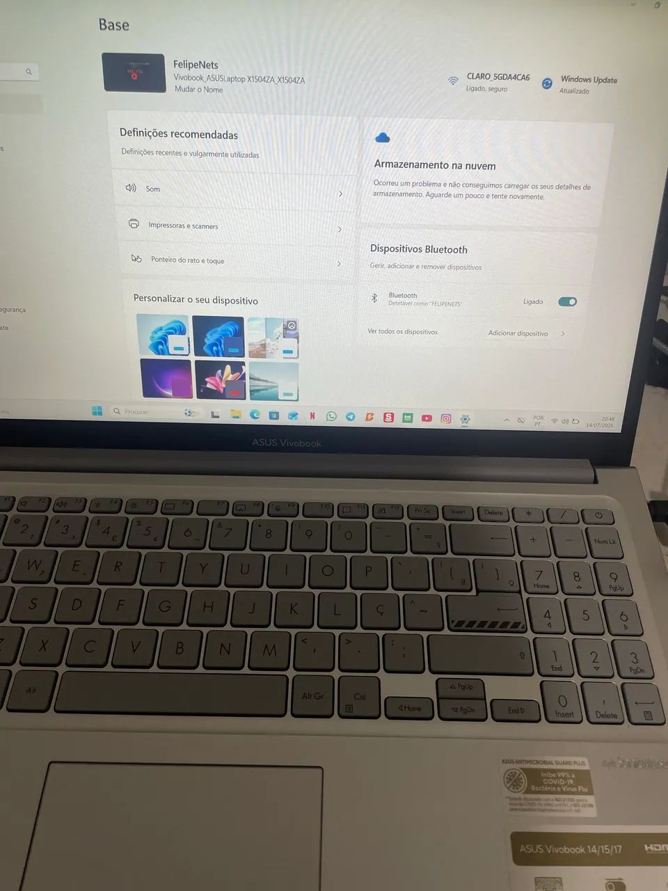 Notebook Asus 236GB Completo  - Foto 4