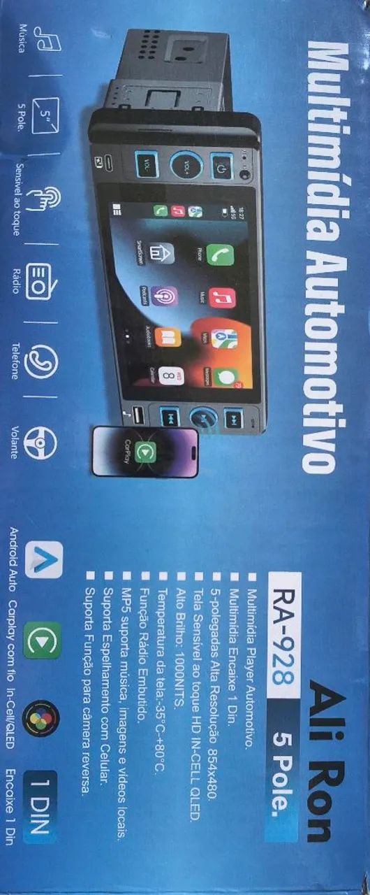 Multimídia com bluetooth, e câmera de ré... - Foto 3