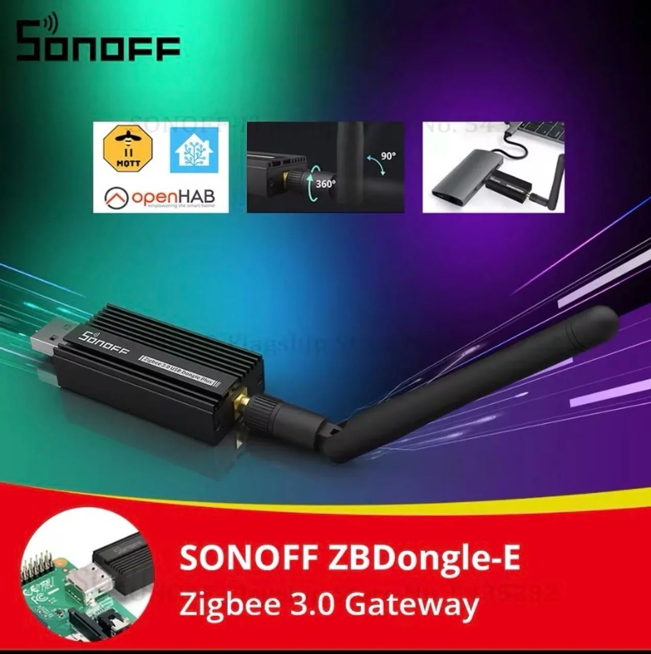 Sonoff ZBDongle-E x Sensor de Temperatura e Humudade - Foto 2