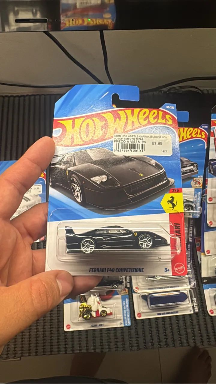 Hotwheels Ferrari F40 Preta Raridade - Brinquedos e Jogos - Vila