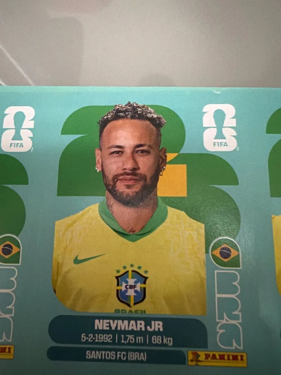Figurinha copa Neymar 