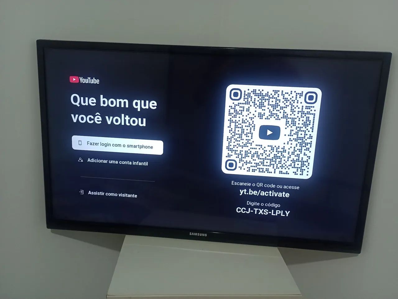 Vendo tv Samsung 600 reais