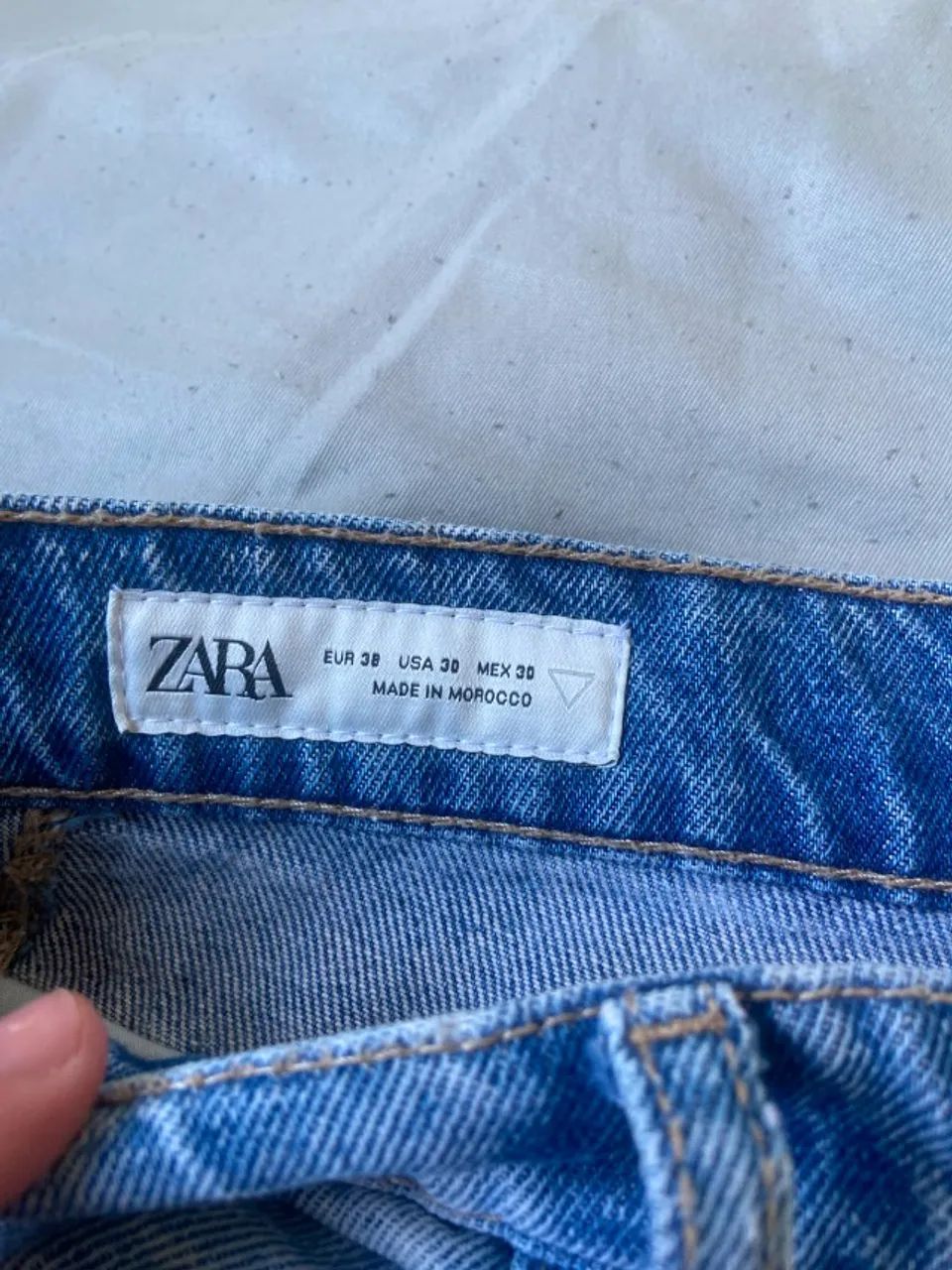 CALÇA MULTICARGOS JEANS ZARA - ORIGINAL  - Foto 2