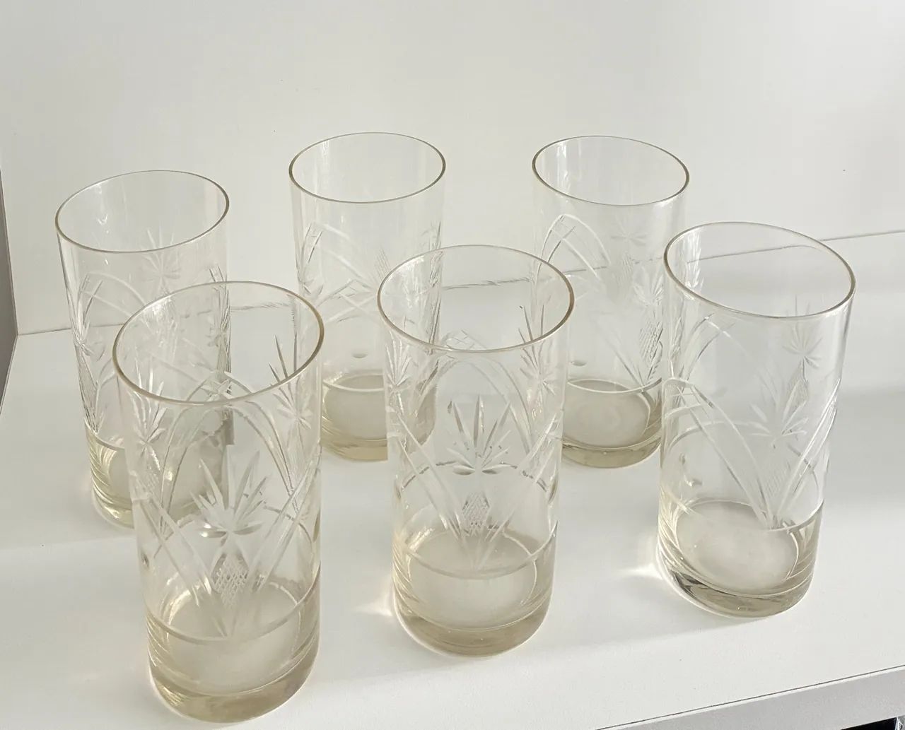 Copos longos vintage 