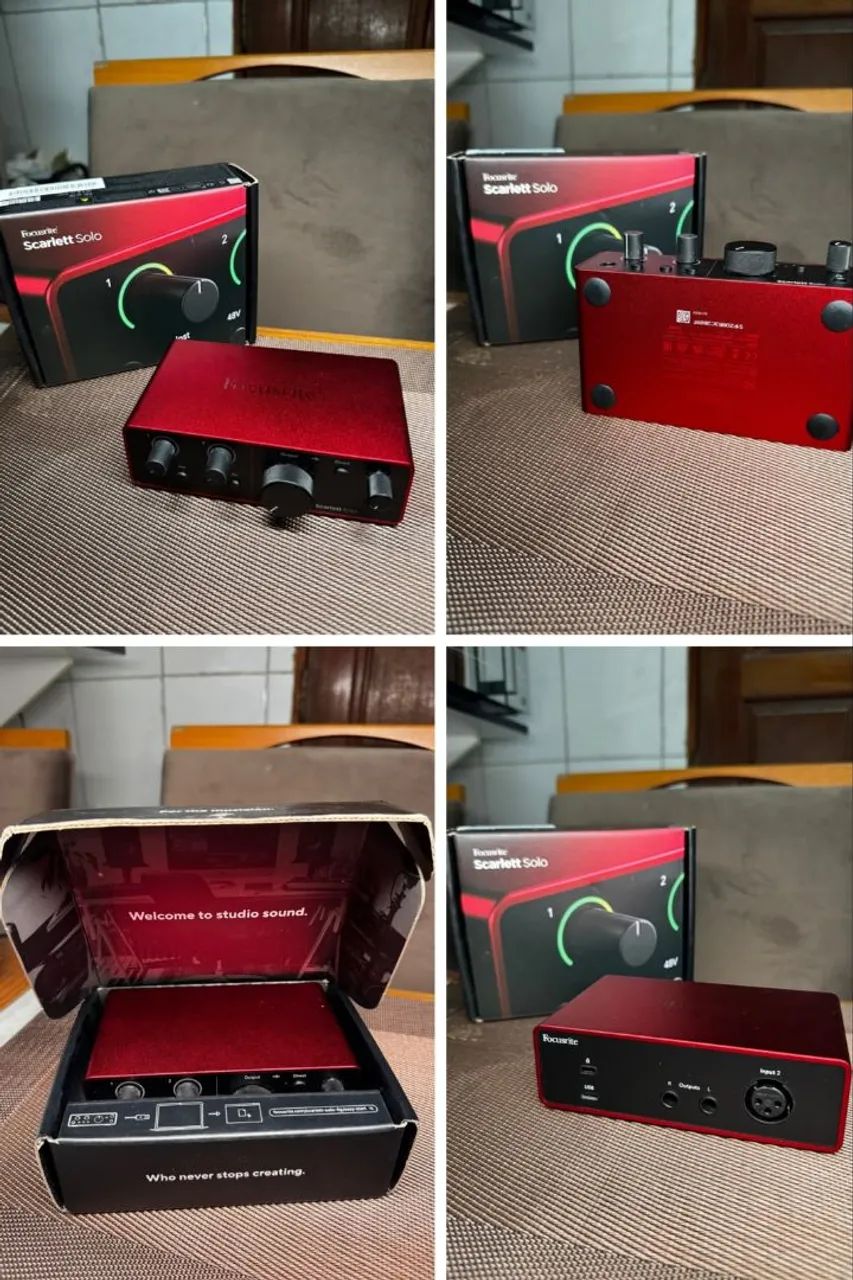 Interface de áudio - Focusrite Scarlett Solo 