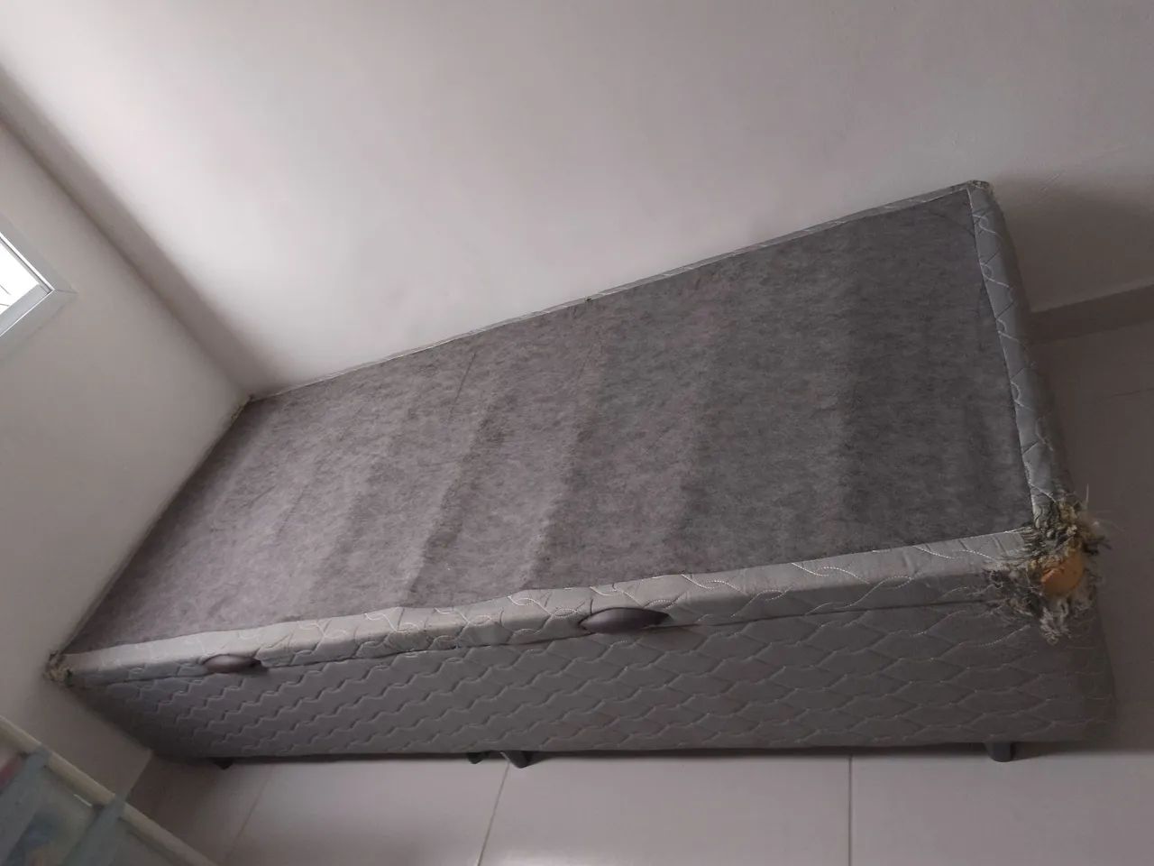 Cama box solteiro doaçao  - Foto 2