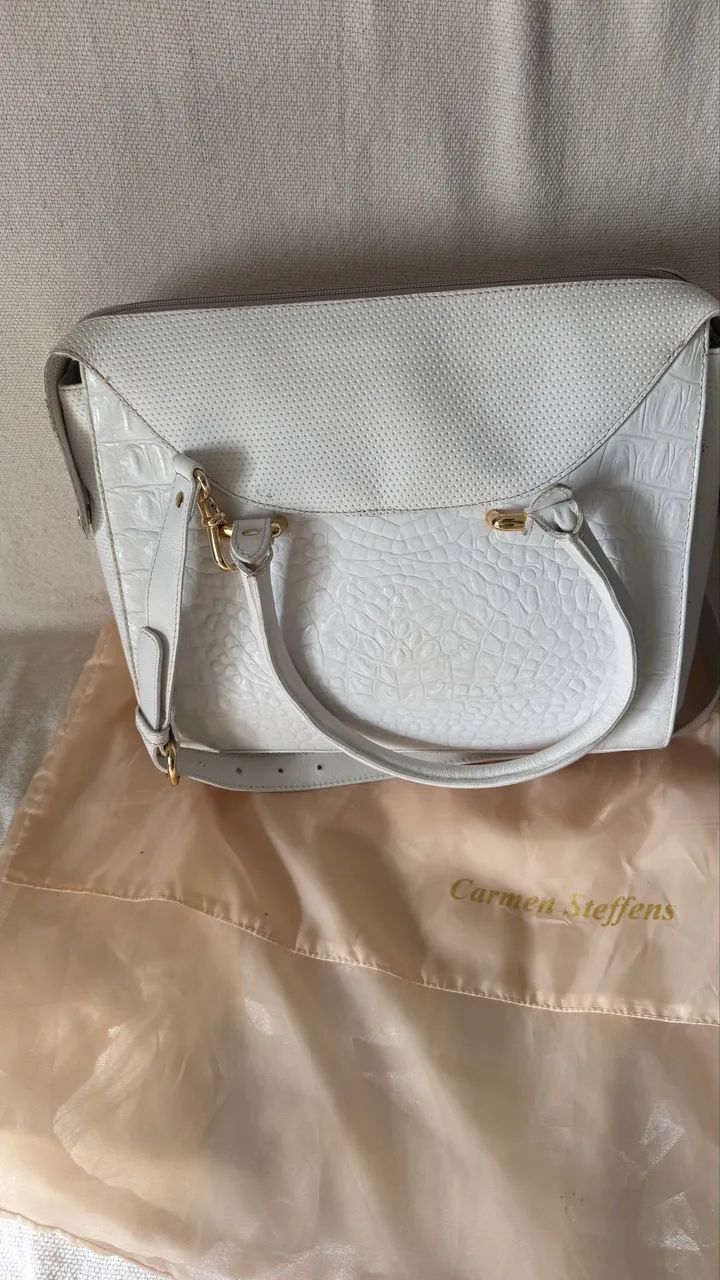 Bolsa Carmen Steffens com lenço - Foto 2