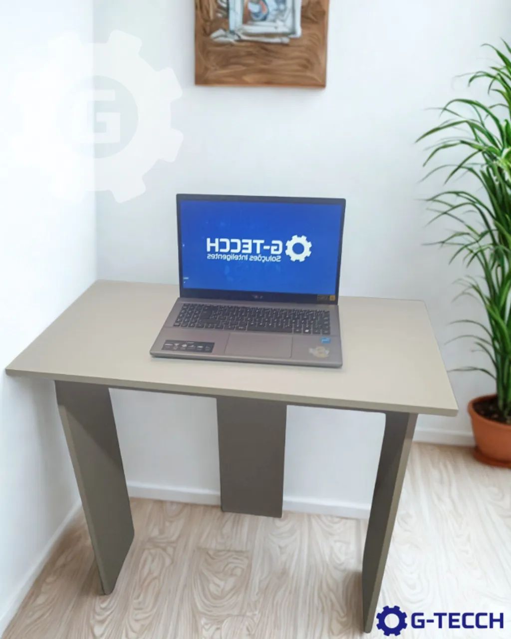 Mesa de Estudo NOVA 100% MDF Escrivaninha Multiuso para Escritório Notebook Computador - Foto 5