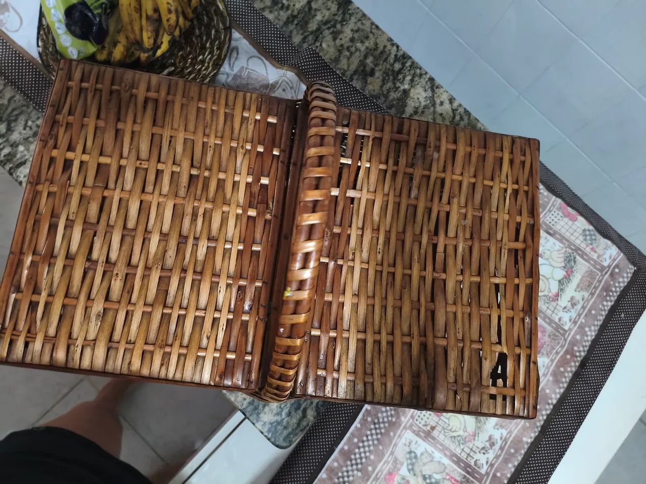 Cesta de Piquenique Grande - Linda, Charmosa e Versátil! ? - Foto 6
