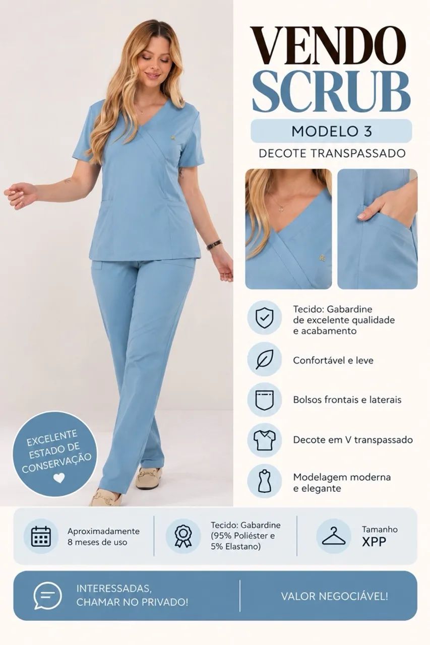 Vendo SCRUBS seminovos - Foto 4
