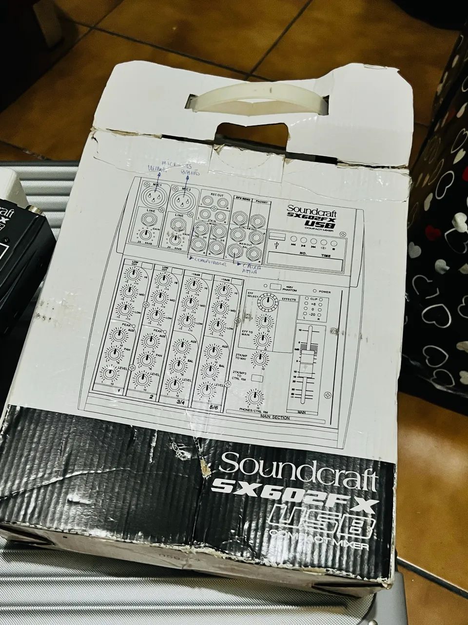 Mesa de Som Soundcraft 6 Canais - Foto 4
