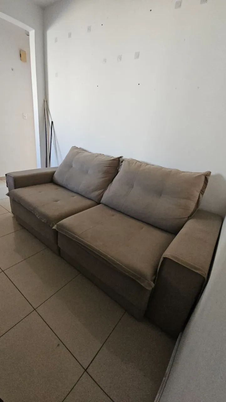 Sofá retrátil e reclinável 2.20m