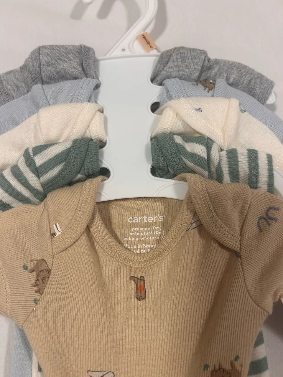 Kit 5 bodys Carter?s Prematuro Novo com etiqueta  - Foto 6