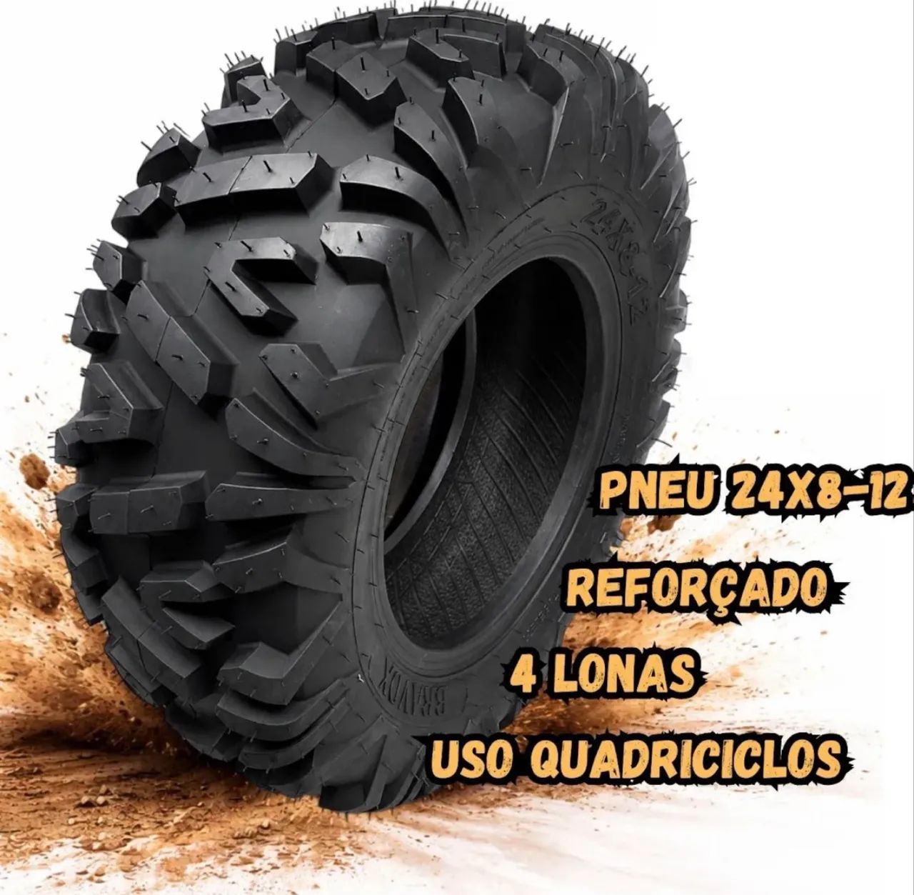 Pneu 24x8-12 e 24x10-11 - Foto 3