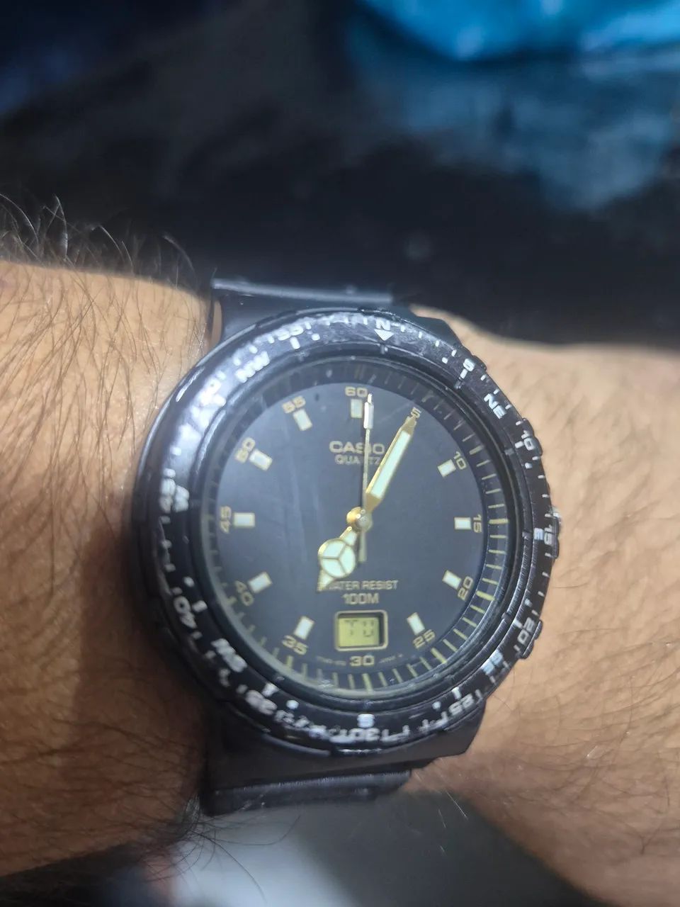 Relógio CASIO  MLW-200  ANADIGI  100 METROS   -   FUNCIONANDO PERFEITAMENTE - Foto 3