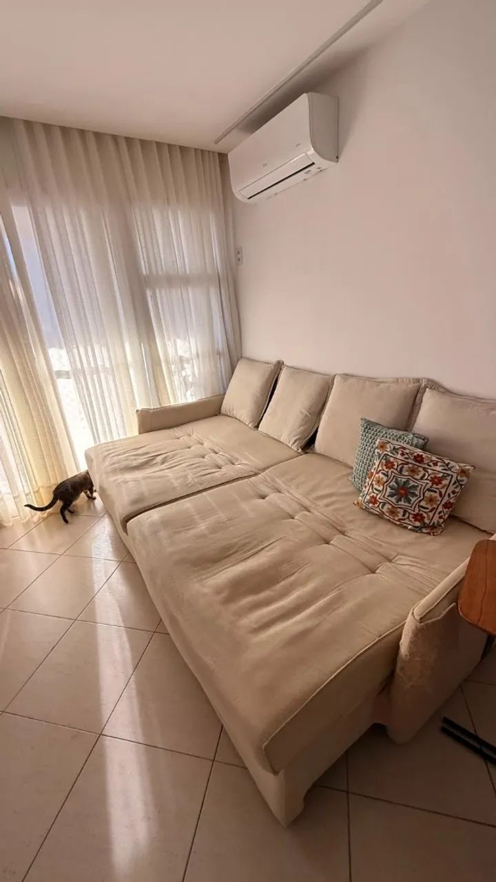 Sofá Linho Bege - Foto 5