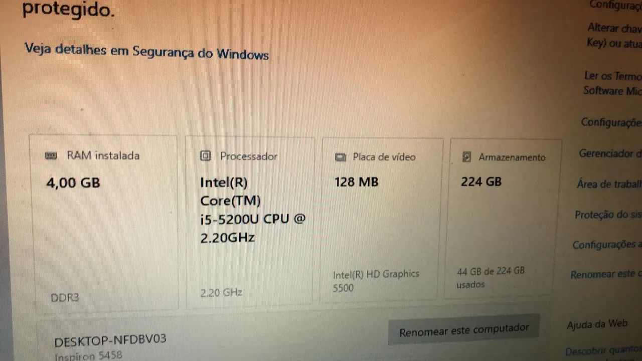 Notebook Dell semi novo  - Foto 4