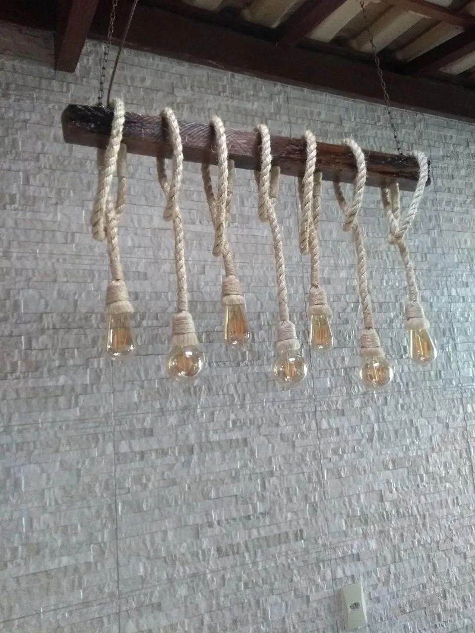 Luminária  Pendente Artesanal - Foto 4