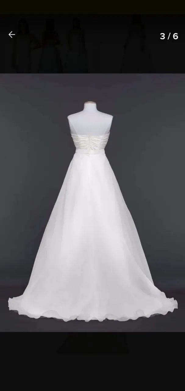 Vestido de noiva 2 em 1 branco coco...  - Foto 3