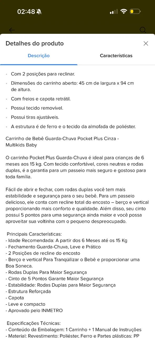 Carrinho de bebê  - Foto 6