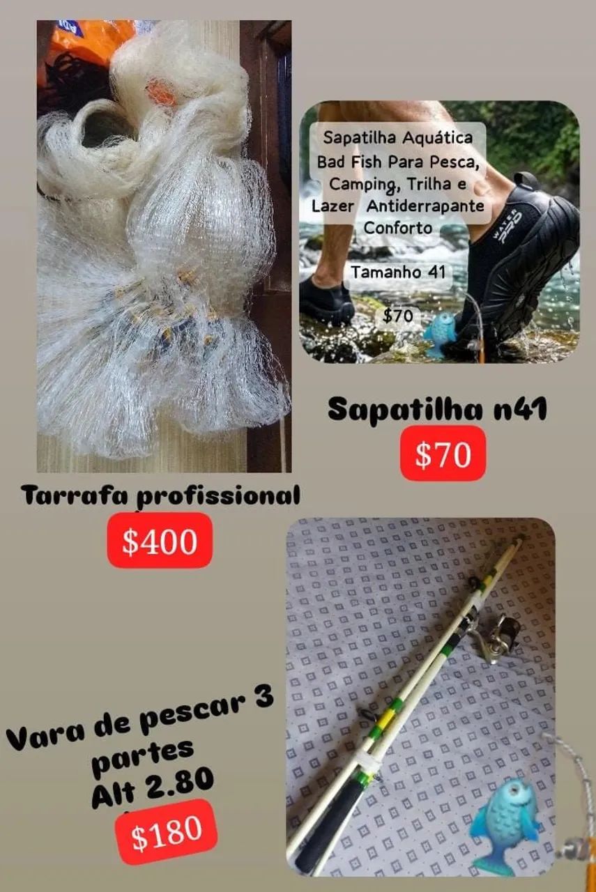 Artigos para pesca 