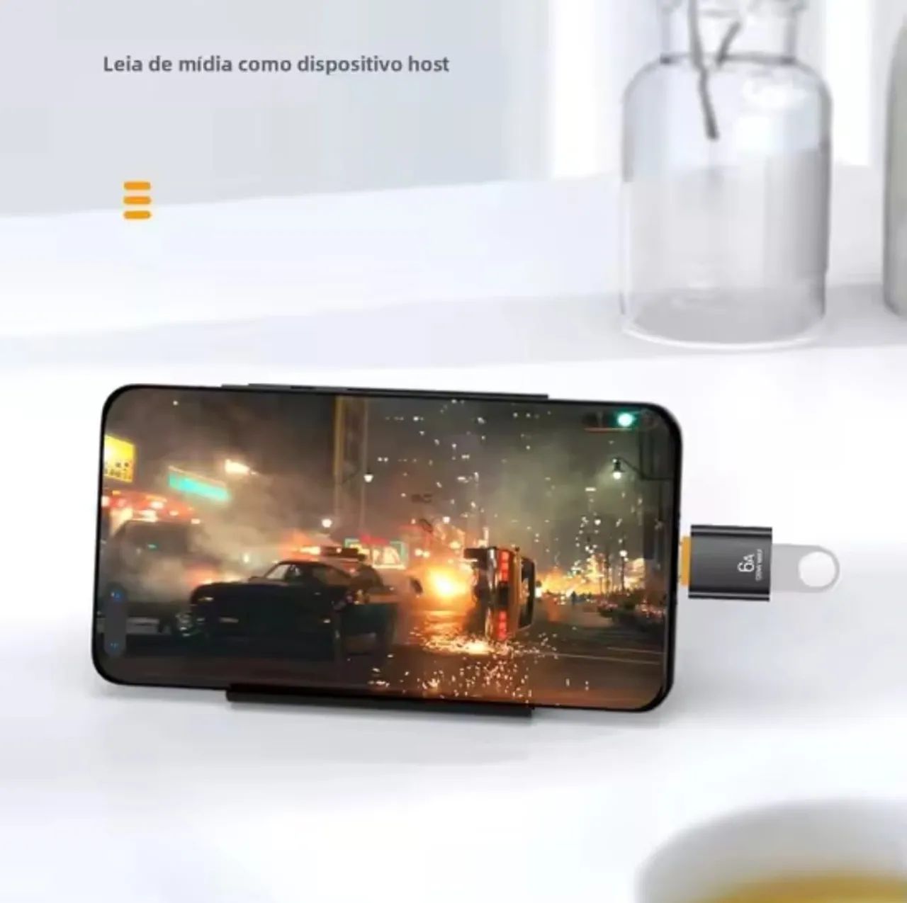 Conversor OTG USB-C Tipo C para USB A  - Foto 3