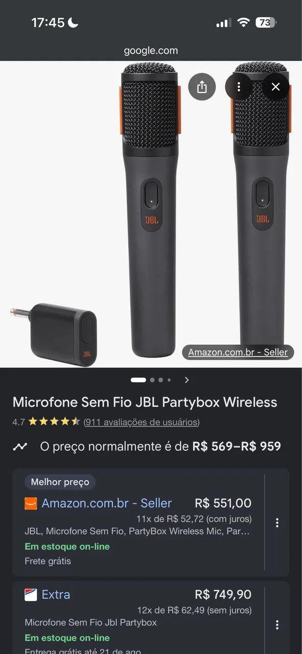 Microfone JBL Partybox - Foto 5