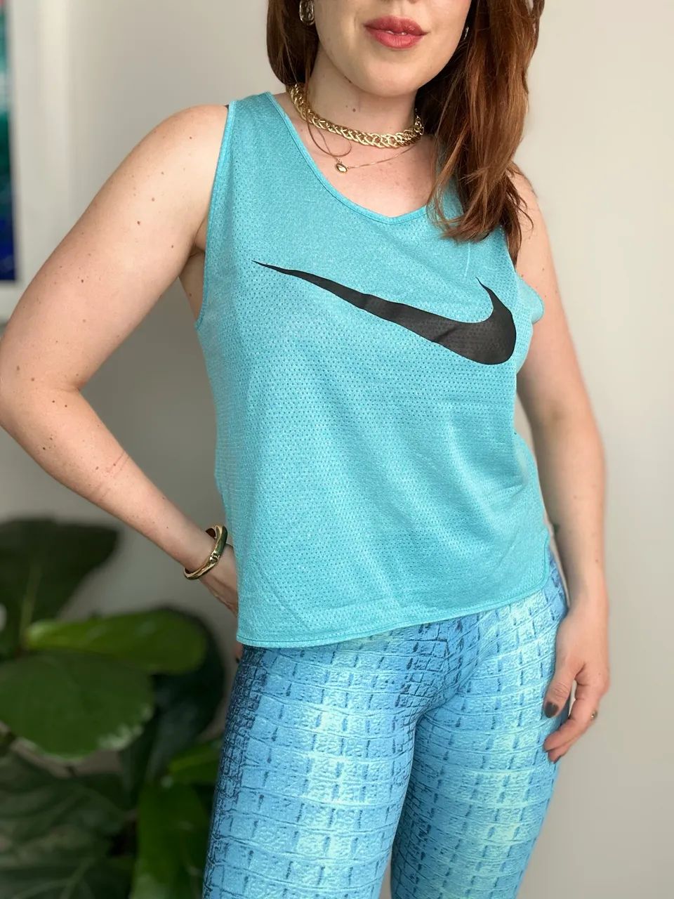 Regata Fitness M Nike Original Azul  - Foto 2
