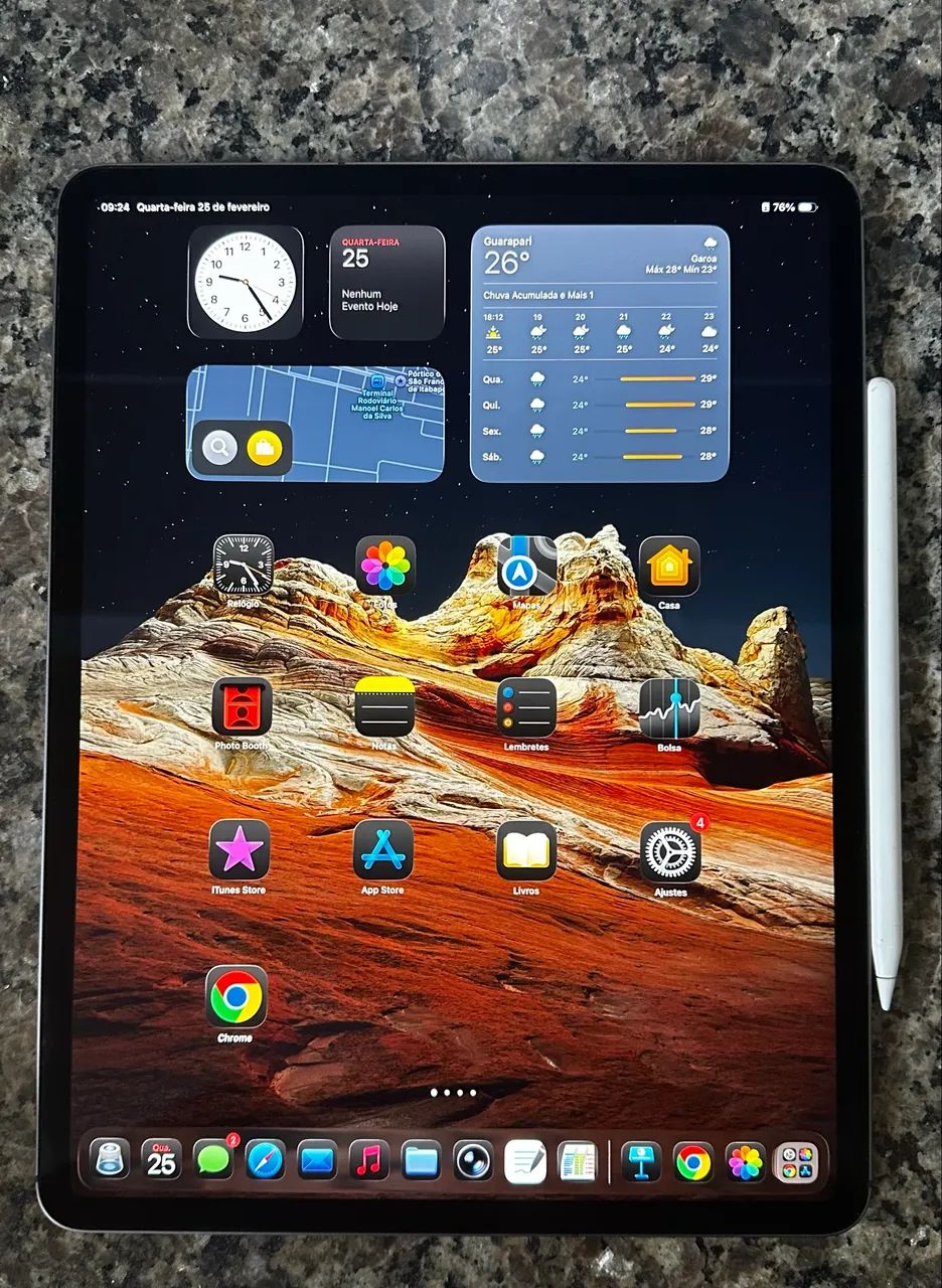 Apenas hoje - Oportunidade - iPad 12,9 4 geração + caneta - 512 - Wi-Fi + Cel - Foto 3