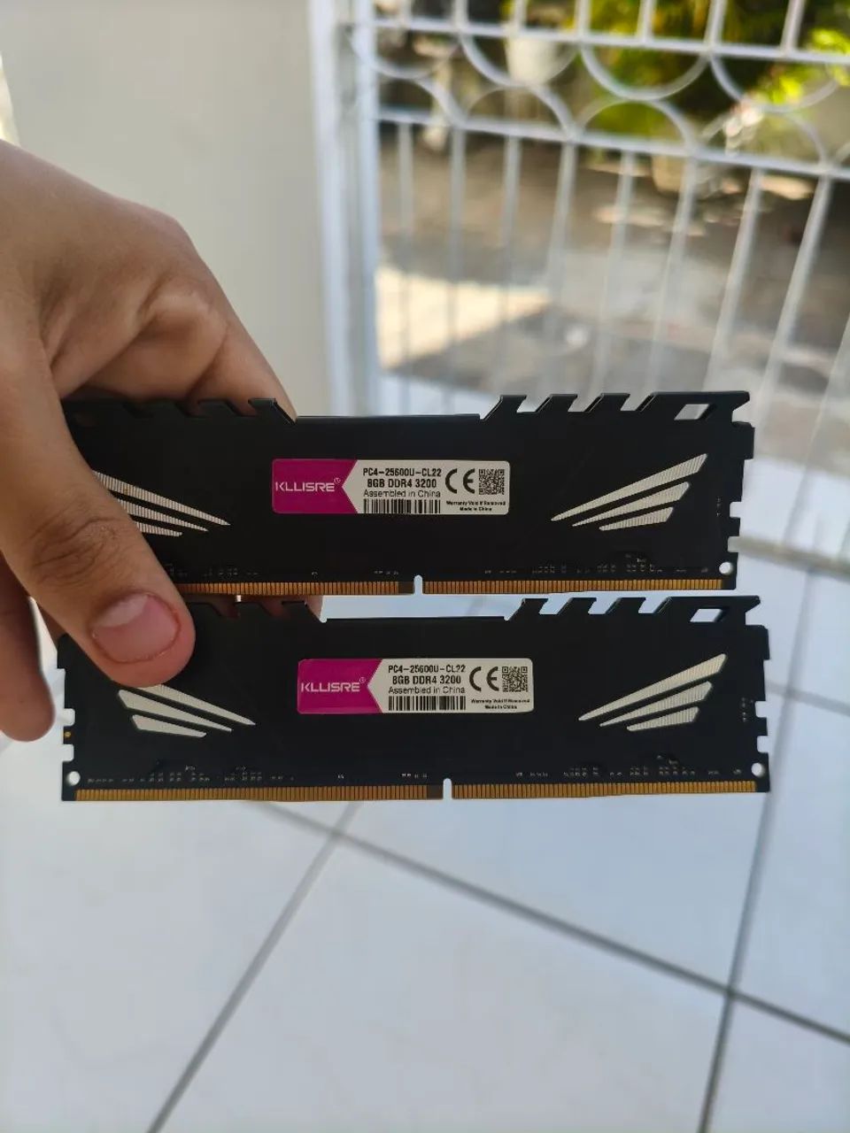 Memória ram 2x8 ddr4 3200mhz