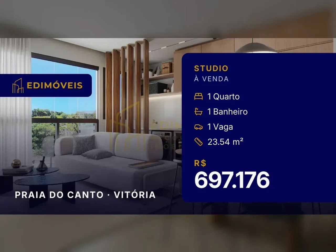 Studio na Praia do Canto | Perfeito para Airbnb e locação