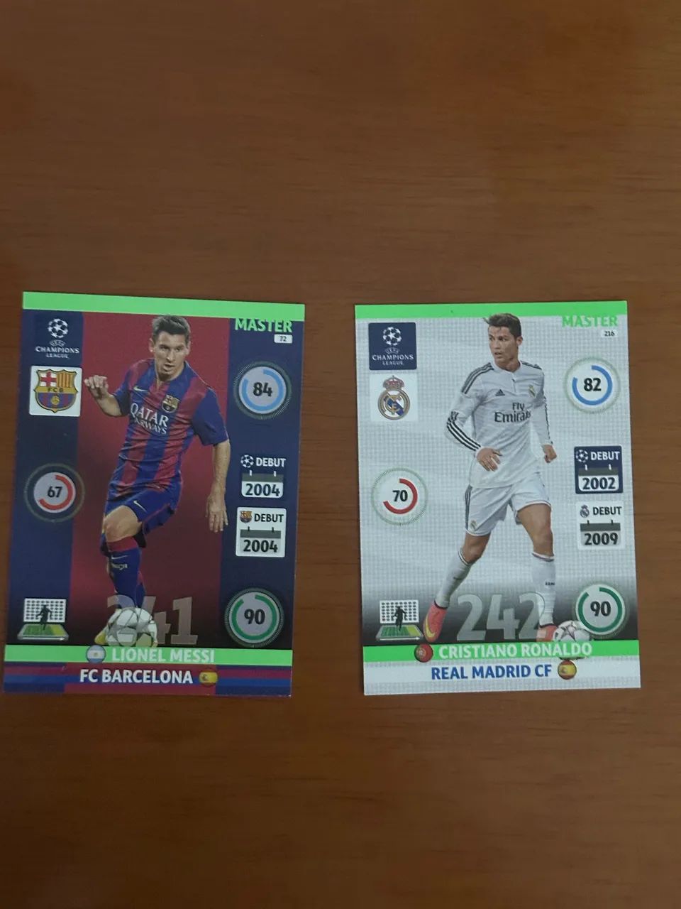 Cards da champions de 2015 Panini 