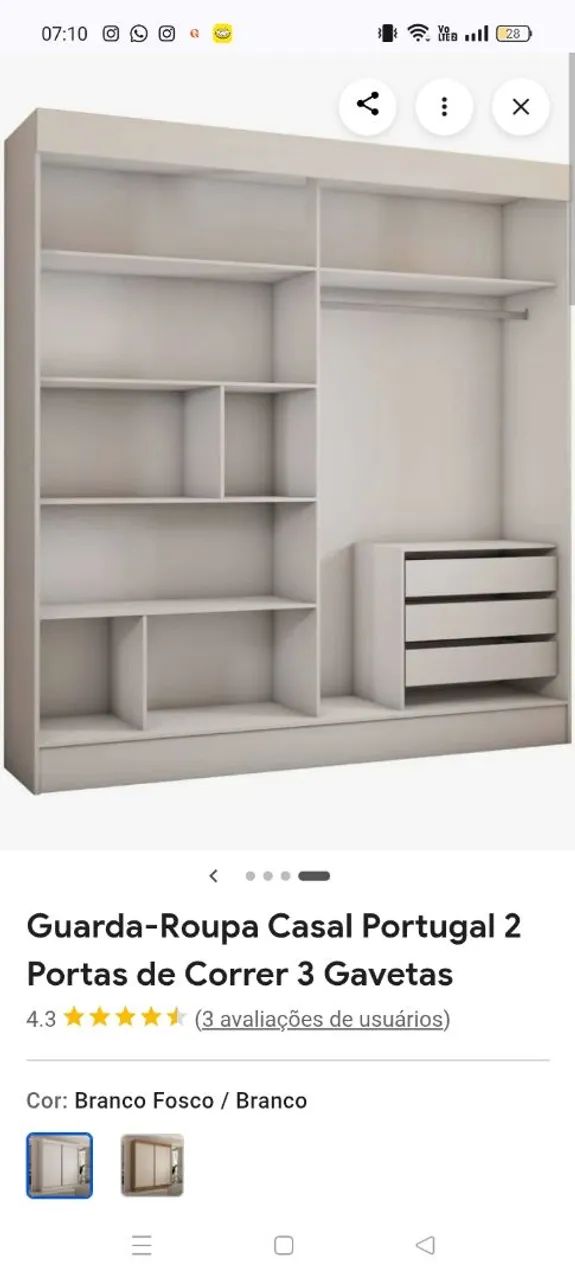 Guarda roupa casal - Foto 3