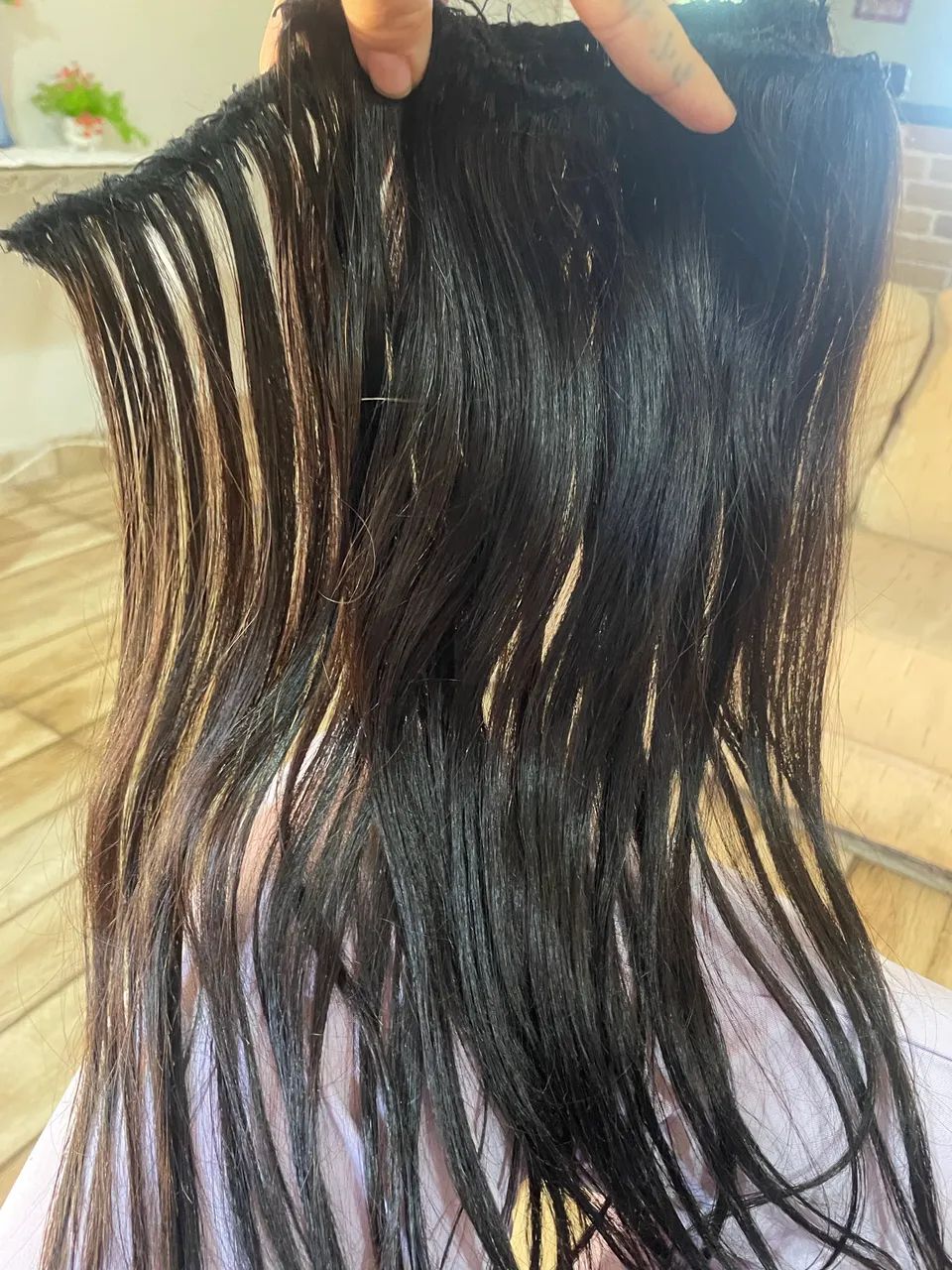 Cabelo humano castanho  - Foto 3