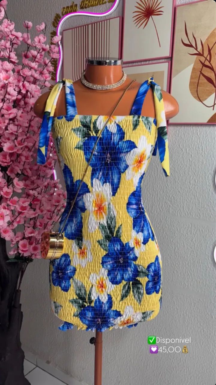 Vestido de crepe 