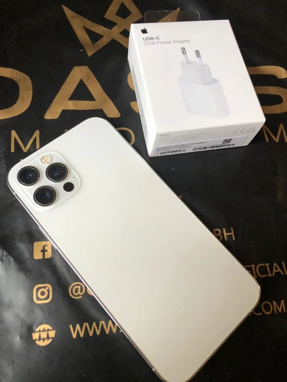 iPhone 12 Pro Max 256gb Branco Seminovo Oportunidade Única