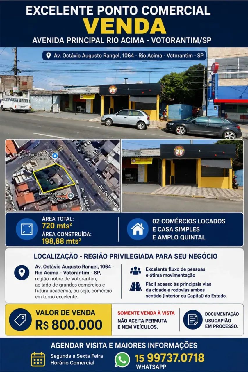 EXCELENTE PONTO COMERCIAL  VENDA - Votorantim - SP