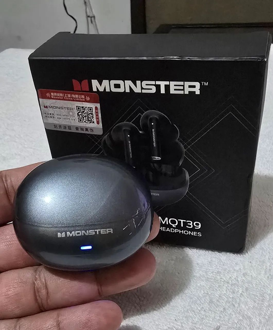 Fone de Ouvido Bluetooth da Monster Maxstar MQT39 original  - Foto 4