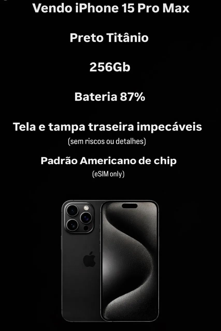 VENDO IPHONE 15 PRO MAX