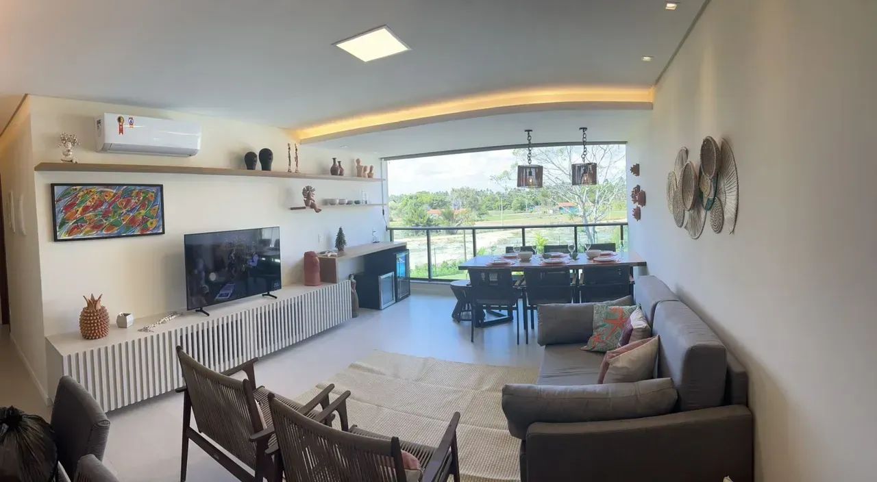 Vendo lindo flat com 2 quartos mobiliado e decorado - Praia dos Carneiros