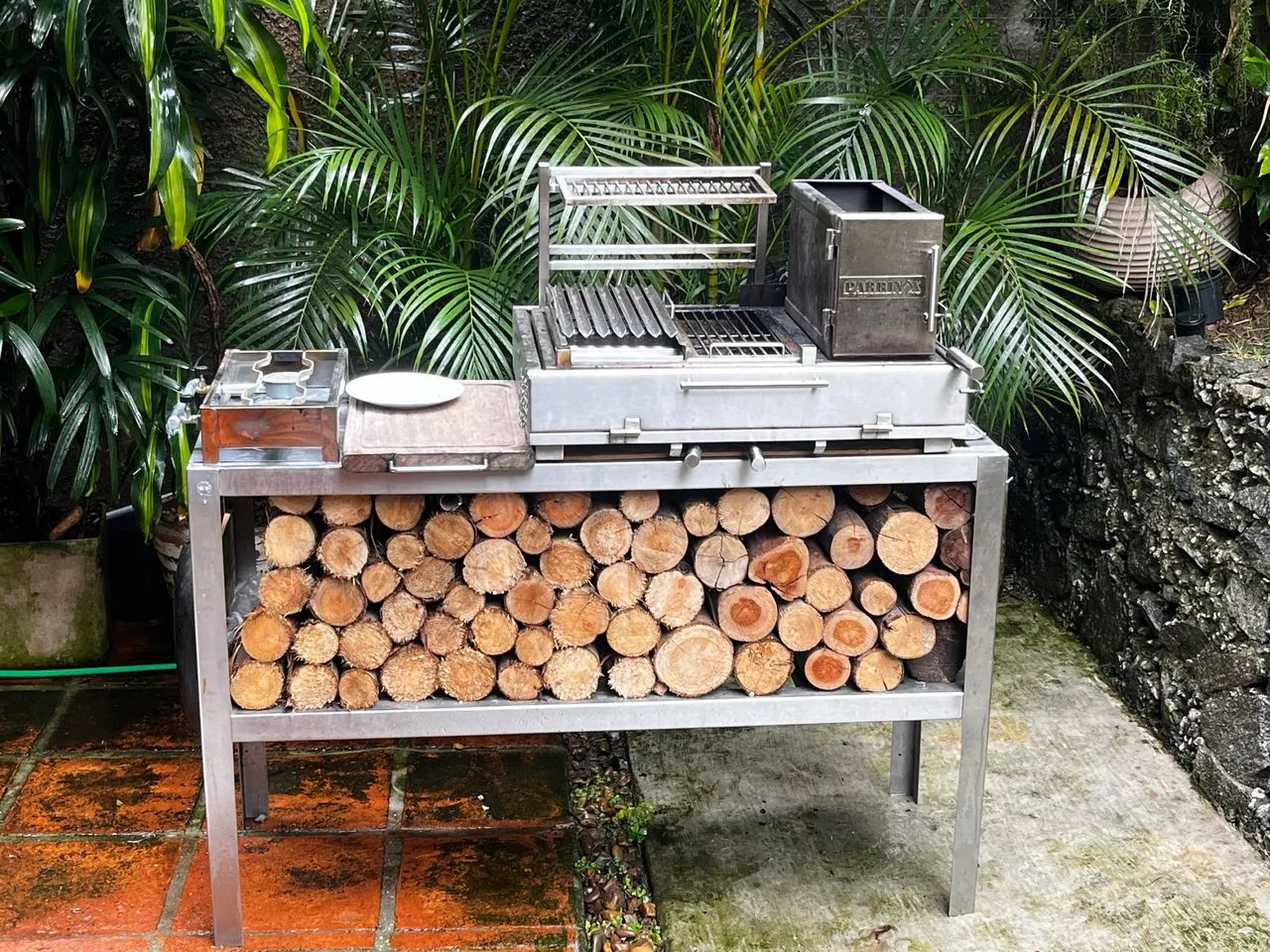 Churrasqueira parrilla inox
