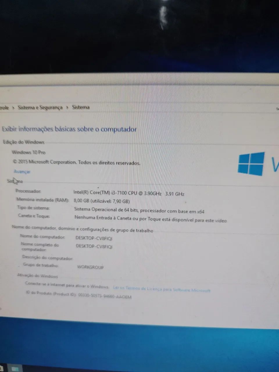 CPU Hp mini Prodesk i3 7100 com 8 gigas ddr4 - Foto 3