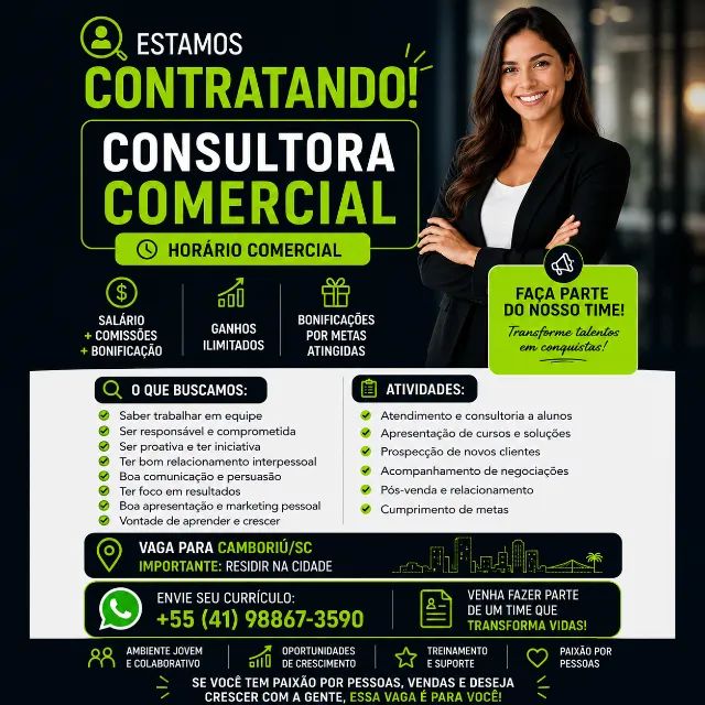 Consultora Comercial - Camboriú 