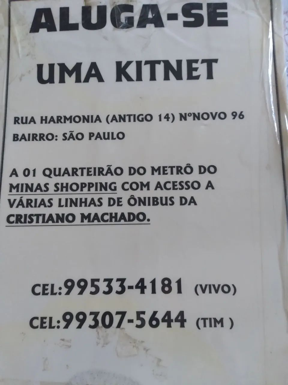 Kitnet próximo ao Minas Shopping