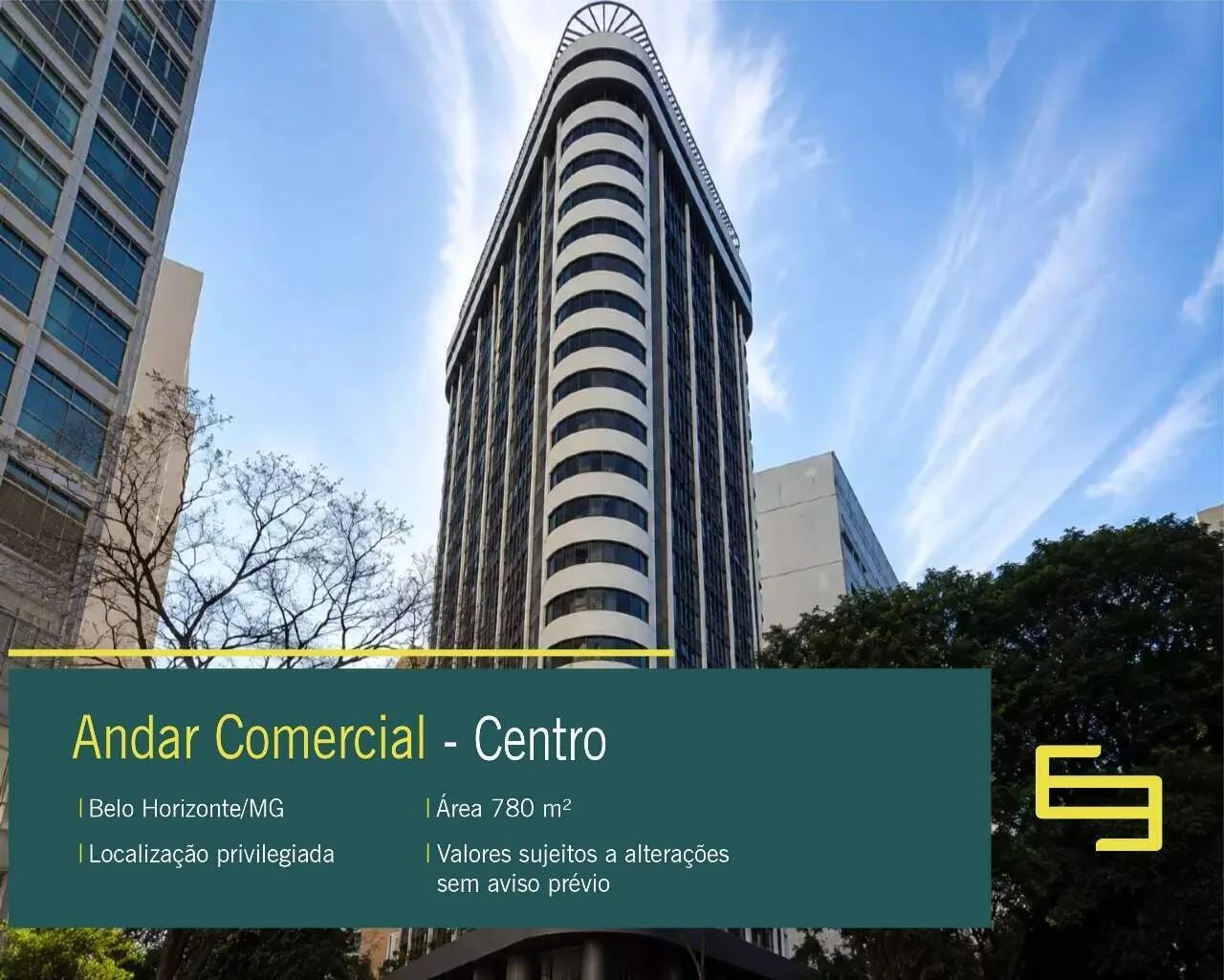 Andar Comercial para alugar no Centro de Belo Horizonte/MG