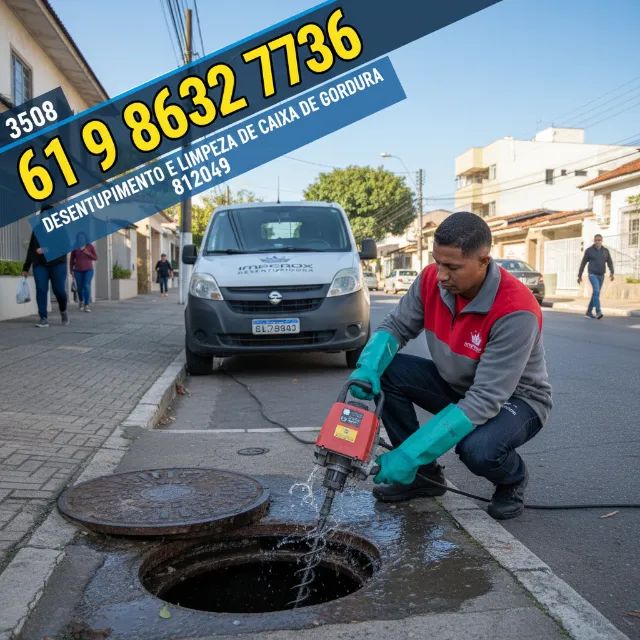 Desentupidora de Canos, Esgotos, Caixas de Gordura