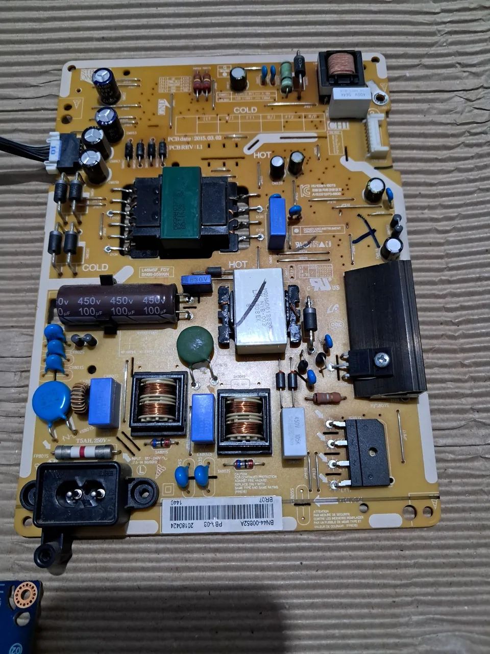 Placa  fonte tv sansug 43 un43j5200ag  Bn44-0085A