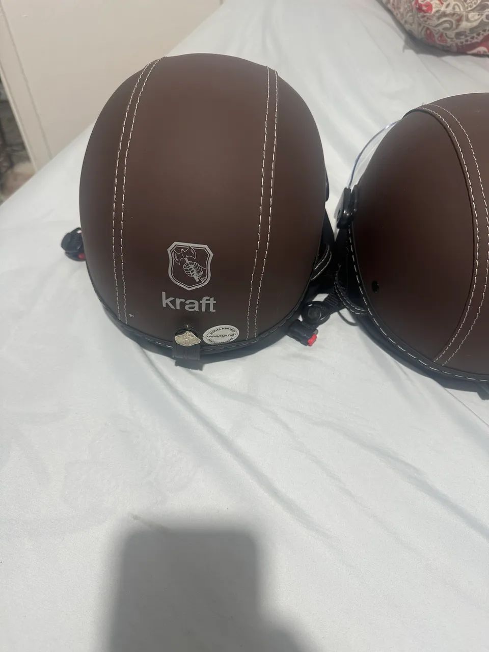  2 CAPACETES COQUINHO KRAFT SEM USO  - Foto 3